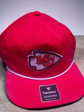 Kansas City Chiefs Fanatics Adjustable Hats NWT